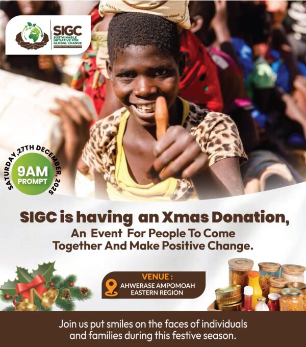 Christmas Community Outreach poster — SIGC Ghana