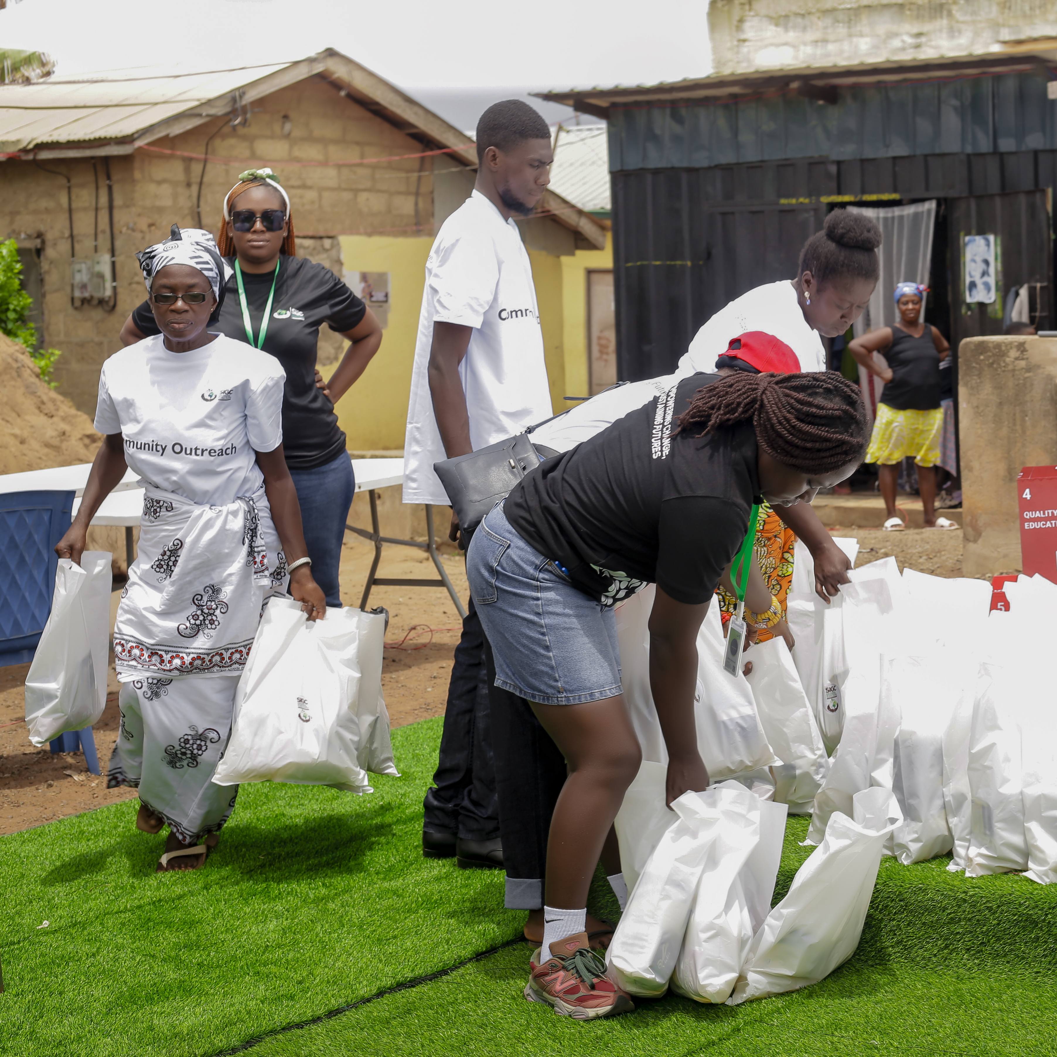 community outreach program for 3 communities in the eastern region  Ahwerase  Obosomase Tutu in the eastern region